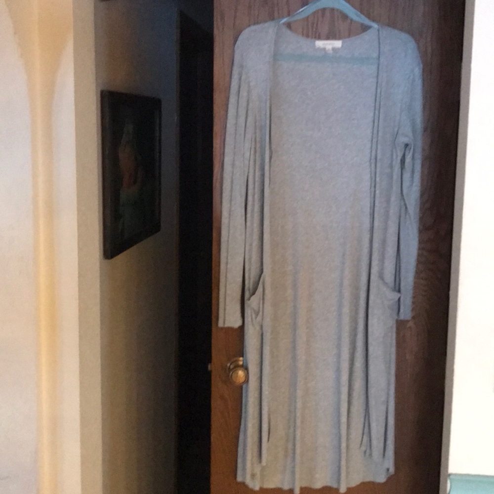 Long Grey Cardigan